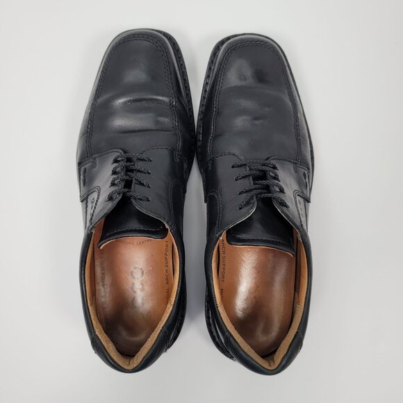 Ecco Men\'s Black Leather Lace Up Oxford Shoes US 8.5 EU 41 main image 6